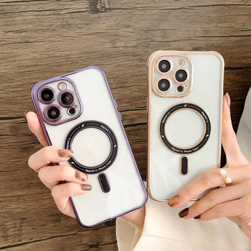 iPhone 11 Series High Quality Luxury Translucent Magsafe Case With Camera Protection