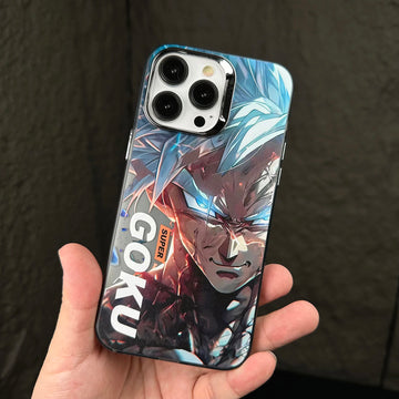 iPhone Series One Piece Goku Anime Case With Camera Bumper