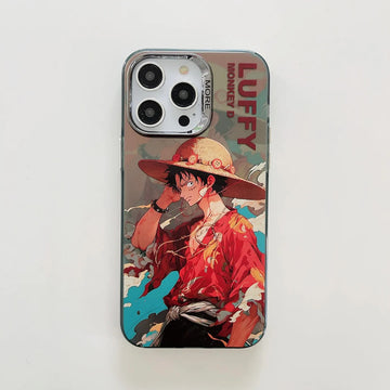 iPhone Series One Piece Luffy Anime Case With Camera Bumper