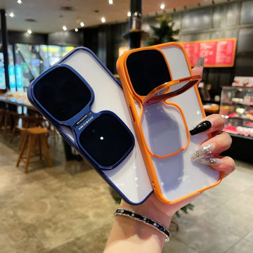 iPhone 13 Series Sunglasses Holder High Lens All-inclusive PC Anti-fall Protective Case