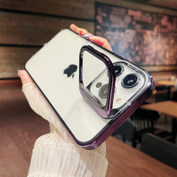 iPhone Series Camera Glass Lens Protector Kickstand Case