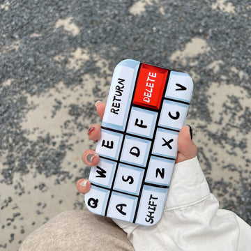 iPhone 14 Series Key Board Style Camera Case With Sliding Protection