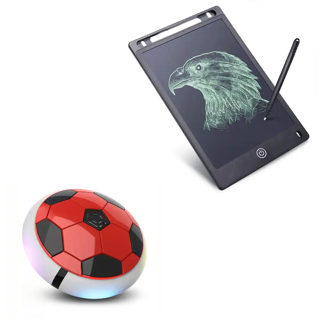 Combo Pack of 2 in 1, Hover Ball - Battery and 8.5 Inch LCD Tablet