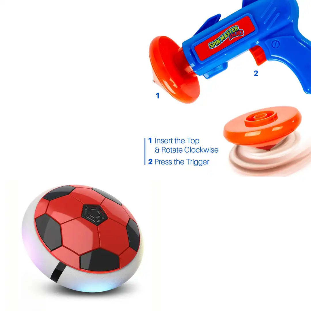 Combo Pack of 2 in 1, Hover Ball - Battery and Spin Master Duo