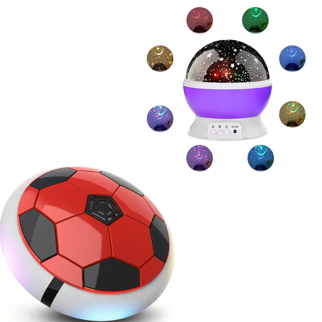 Combo Pack of 2 in 1, Hover Ball - Battery and Moon Lamp Light