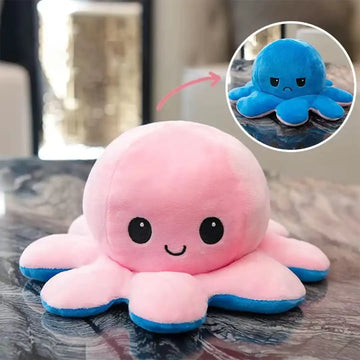 Octopus Reversible Sitting Plush Soft Toy Animal for Kids