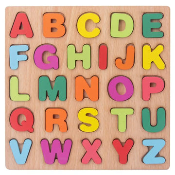 Wooden Puzzle Toddlers Toy for Kids - Alphabets Puzzle Set