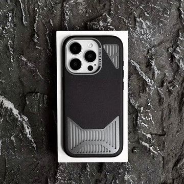 iPhone Series Luxury Metal Heat Dissipation Magnetic Carbon Fiber Pattern Cooling with Magsafe