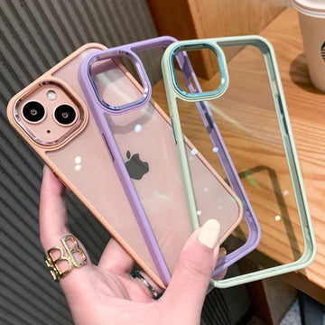 iPhone 11 Series Luxury Metal Camera Frame and Metal Buttons Case