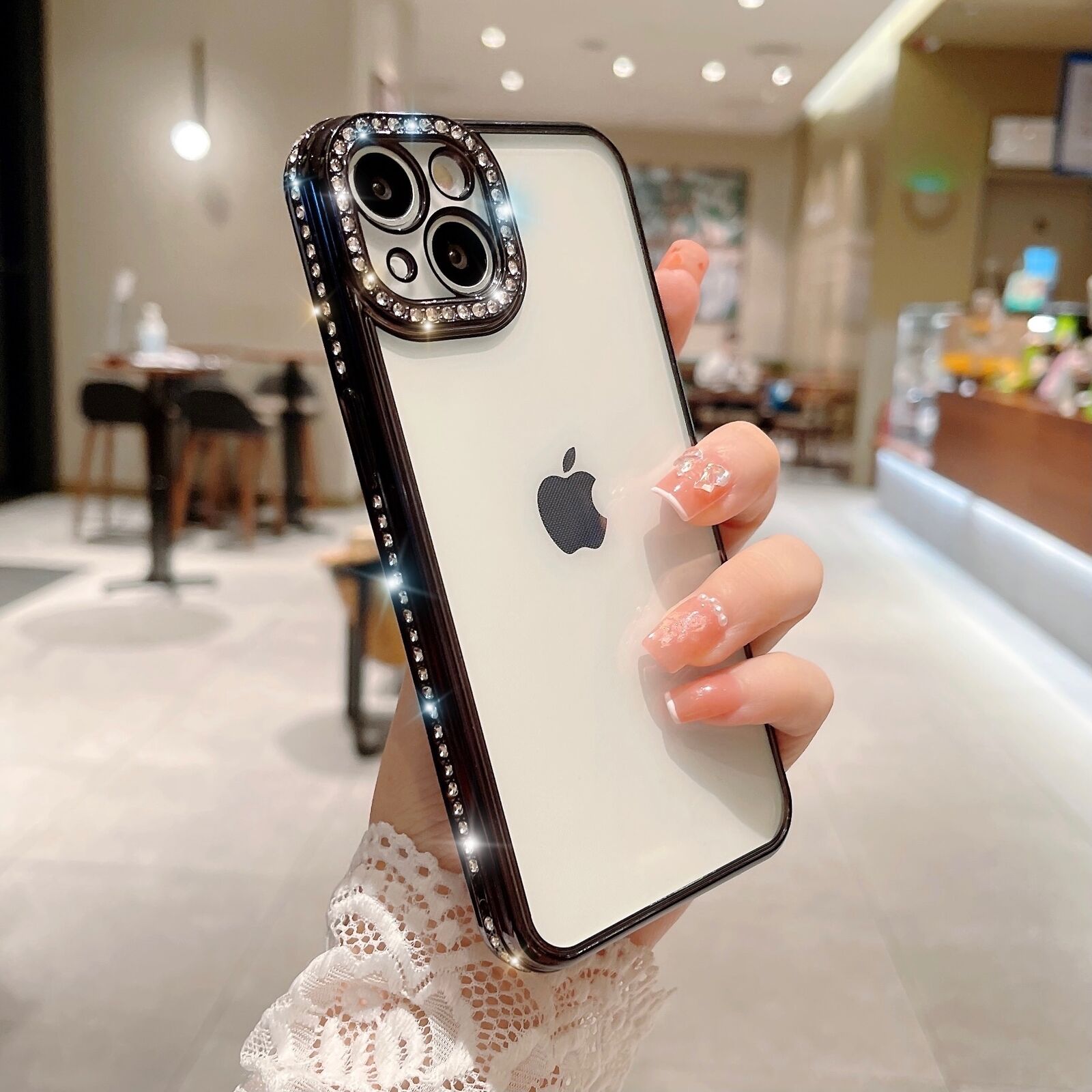 Luxury Diamond Mag Safe Magnetic Clear Case Cover For iPhone 14